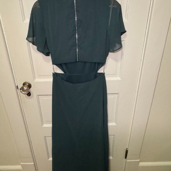 Garden Bliss Emerald Green Cutout Maxi Dress (Hemmed) - Picture 4 of 7